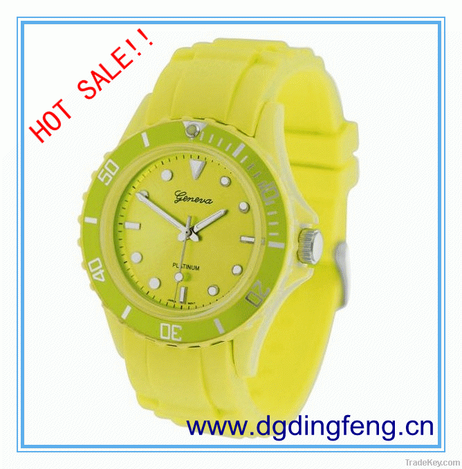 Dongguan Dingfeng Custom Silicone Jelly Watch unisex