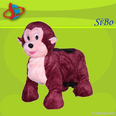 plush electrical animal toy car