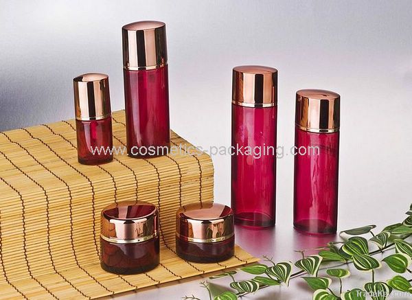 glass jar and bottles cosmetic packaging