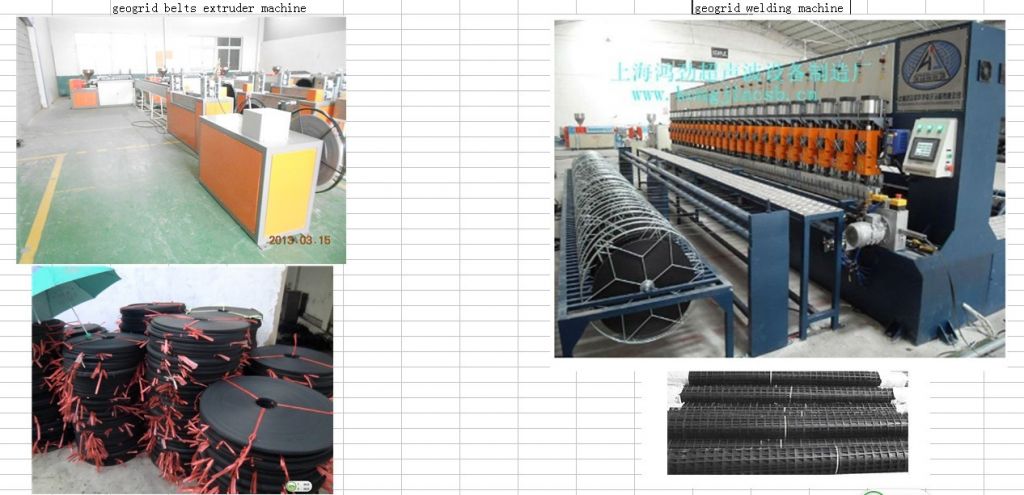 geocell and geogrid production line