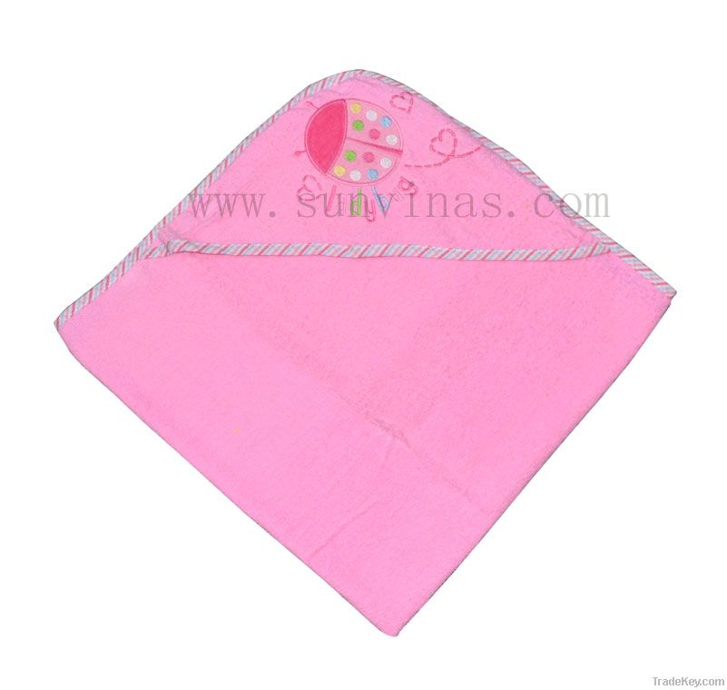 Baby hooded bath towel