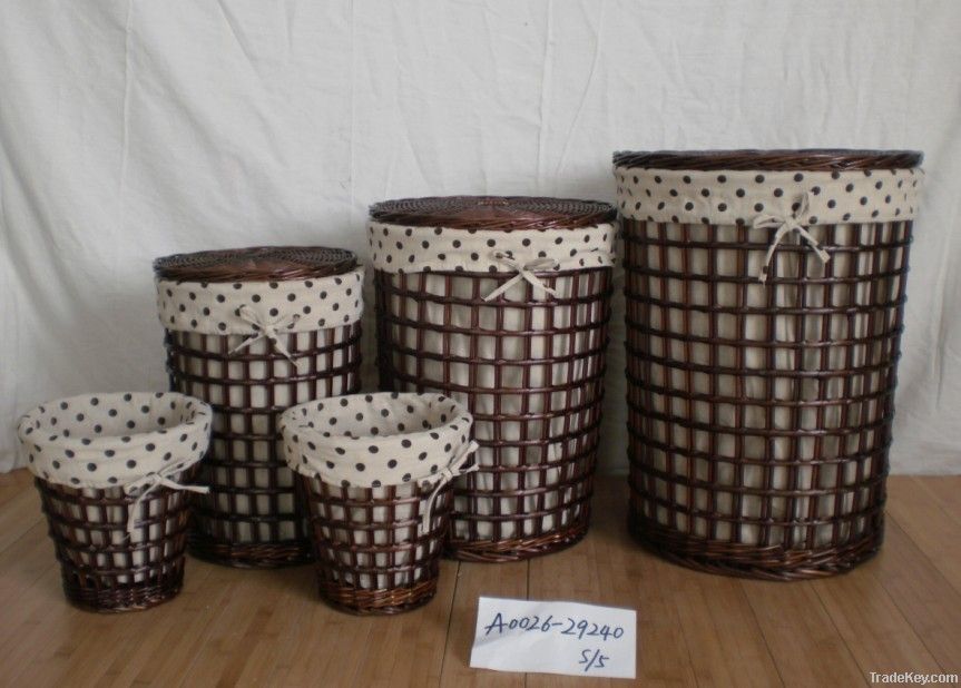 Homewood laundry willow basket