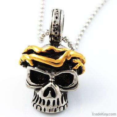 2012 New Style 316L Stainless Steel Biker&amp;Skull Pendant