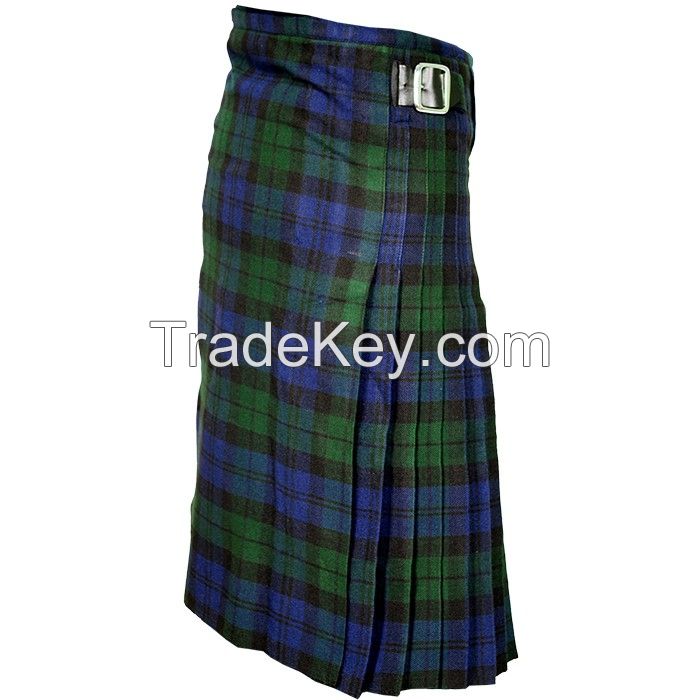 Men Budget Black Watch Tartan Scottish Kilt