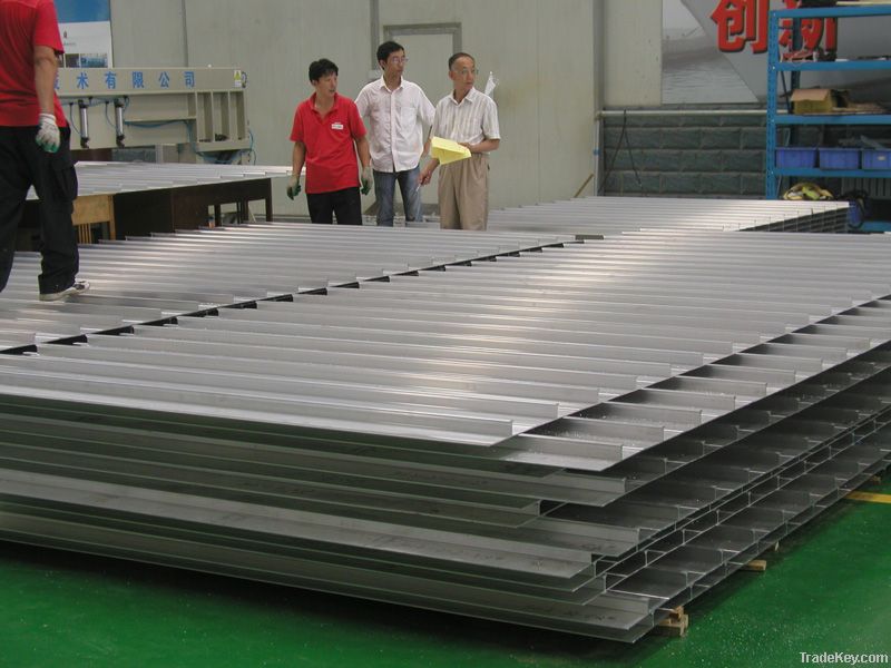 aluminum alloy I-rib panel for marine use