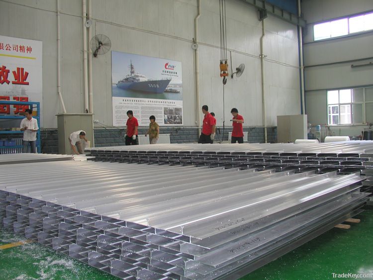 aluminum alloy I-rib panel for marine use