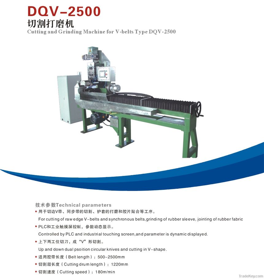 Cutting &amp; Grinding Machine for V Belts