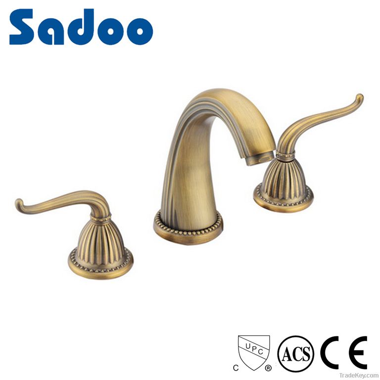 Dual handle classical ORB basin faucet