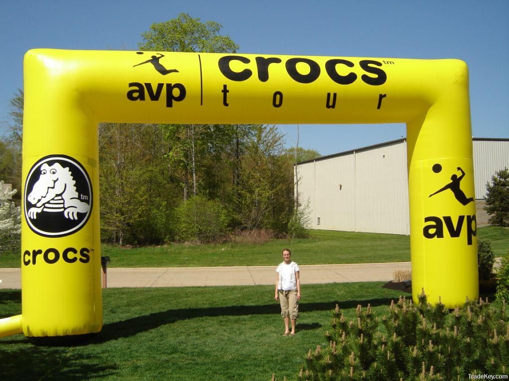 inflatable arch, arch, inflatable archway, archway, advertising arch