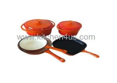 enamel cast iron cookware sets