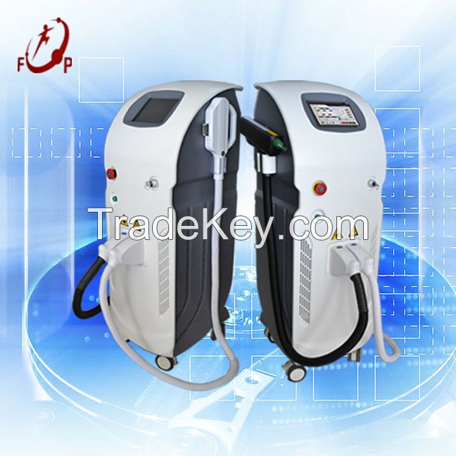 Multi-functional 2in1 ND Yag Laser Tattoo Removal IPL Skin Rejuvenation Beauty Machine