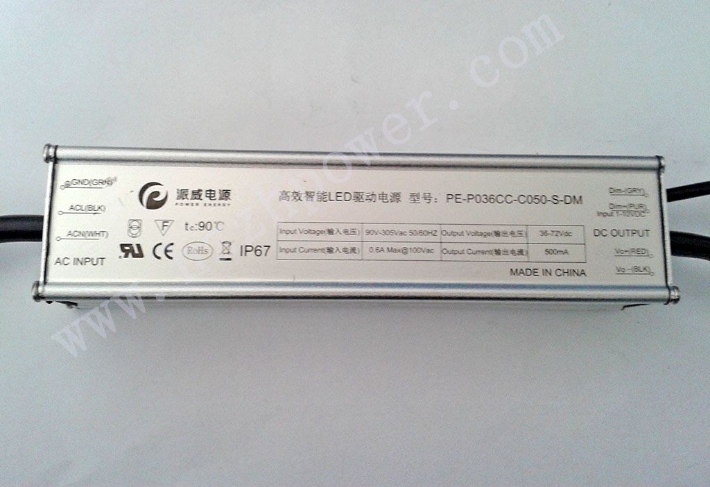 36W LED Driver/applied to LED Street light, LED tunnel light