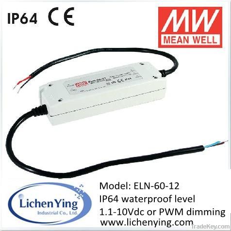 MeanWell 30W 2.5A 12V Single Output LED Power Supply 1-10V PWM Dimming