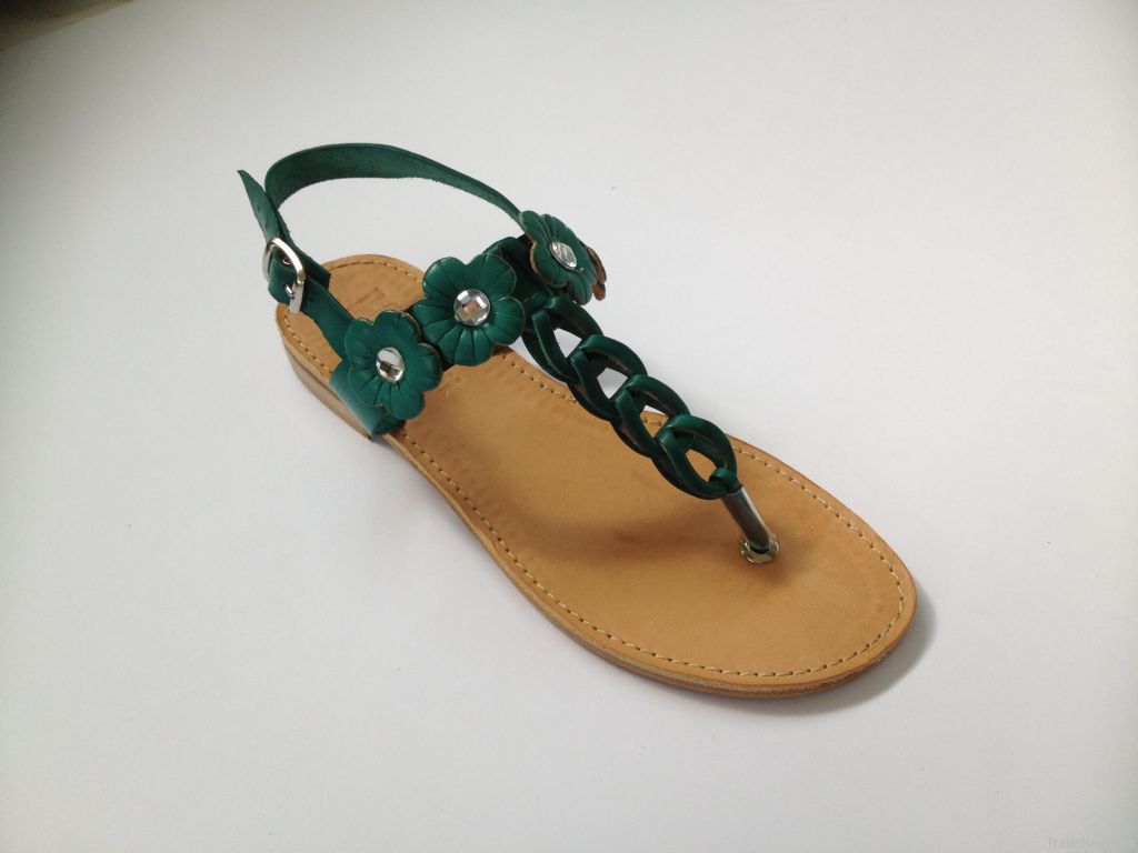 women leather sandal