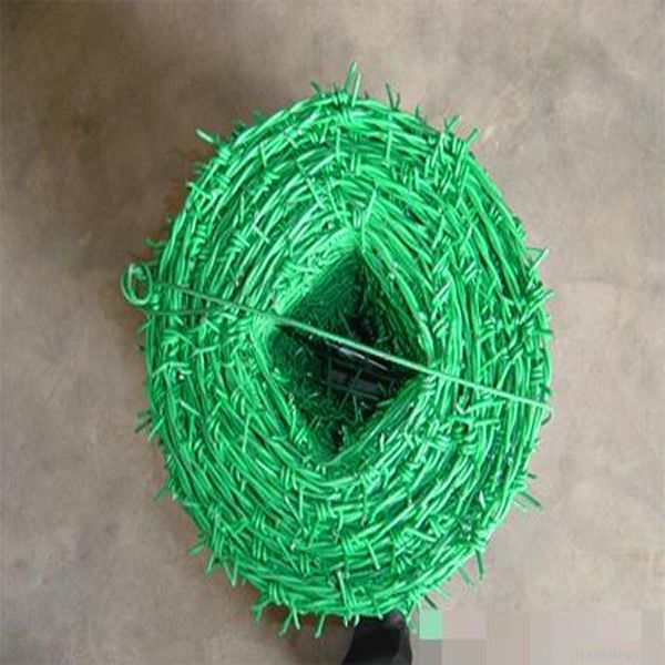 PVC coated barbed wire