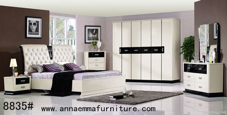 High gloss and baking finish bedroom sets