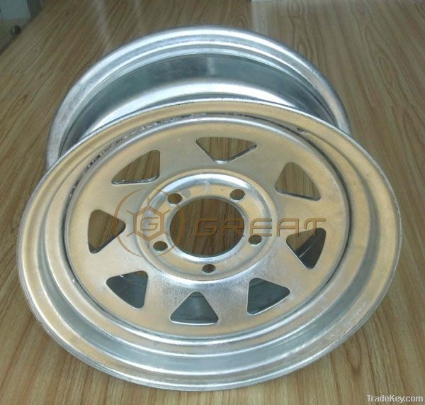 13&quot; 14&quot; 15&quot; 16&quot; trailer steel wheel rim /trailer parts