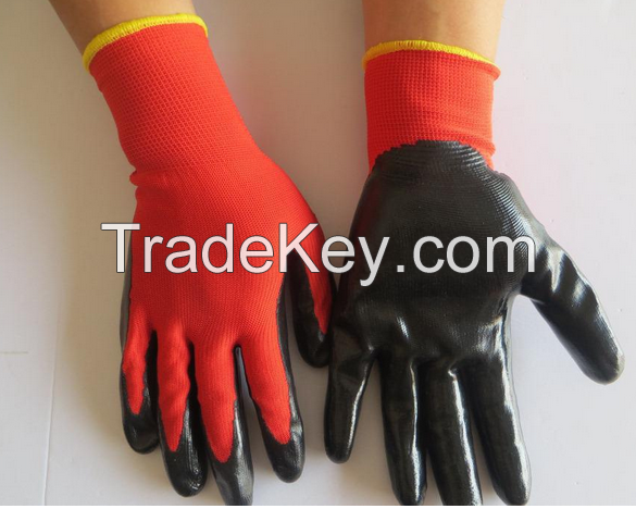 nitril dipped glove/working glove