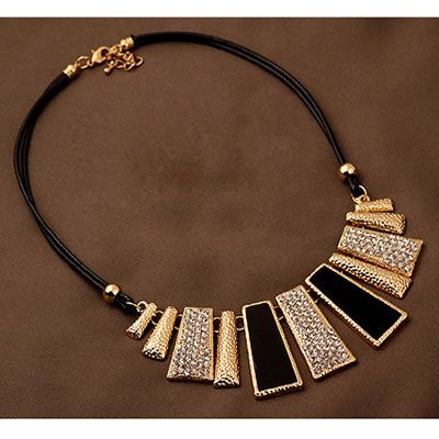 Vertical Bar Shape Alloy Fashion Necklaces