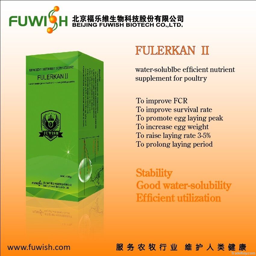 Fulerkan II water soluble efficient nutrient supplement for poultry