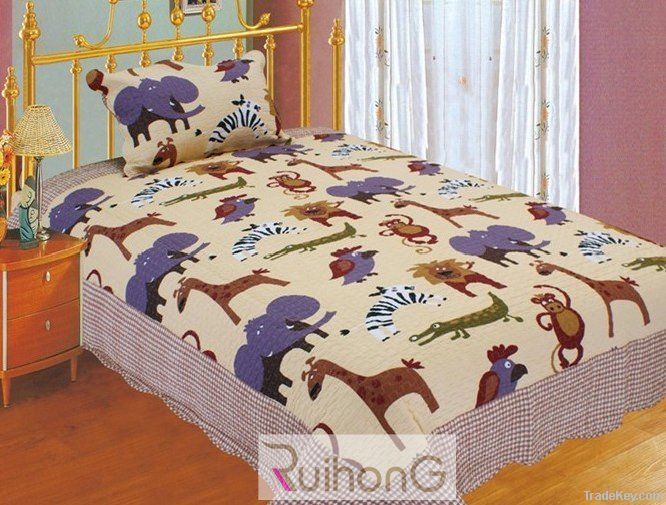 Cotton kids quilt bedding sets