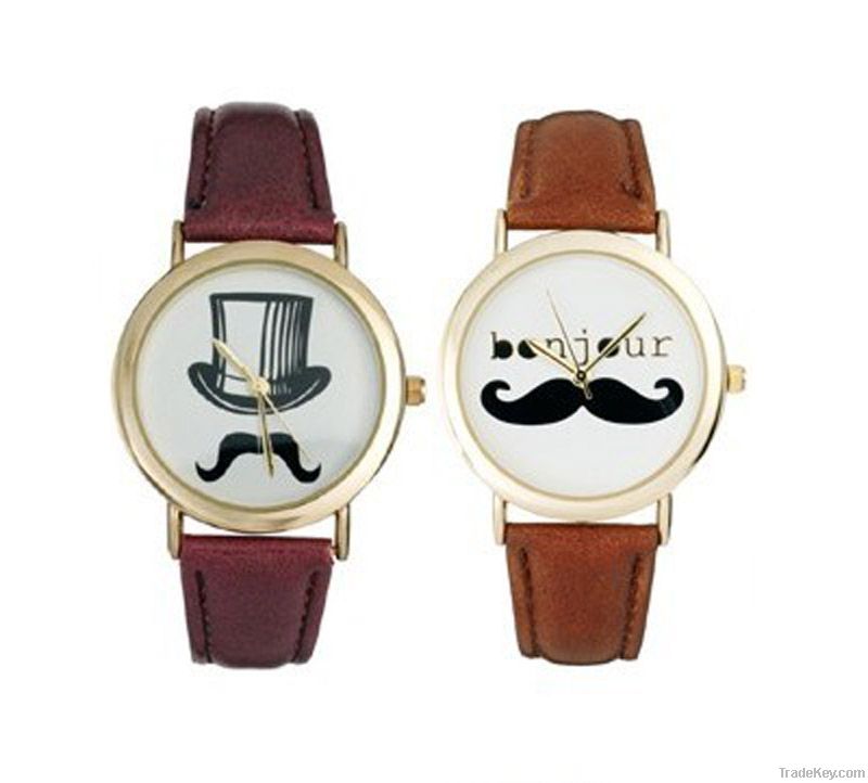 Leather Band Woman Fashion Watch