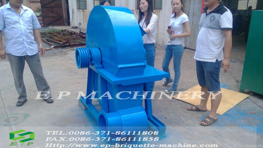 wood logs crushing machine