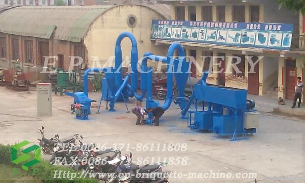 Biomass briquette production line