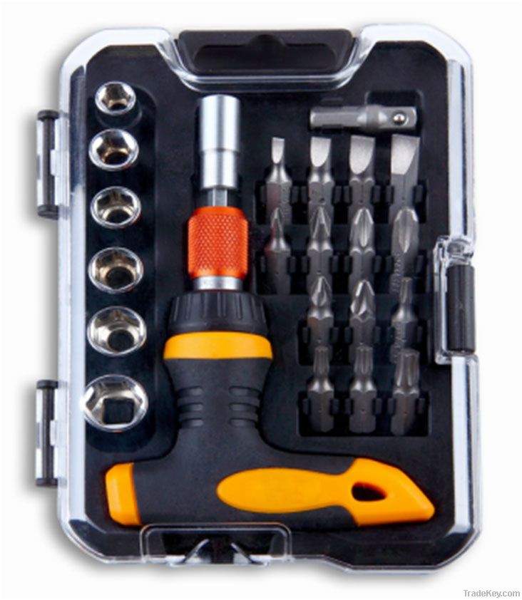 23pc Ratchet Tool Box Set