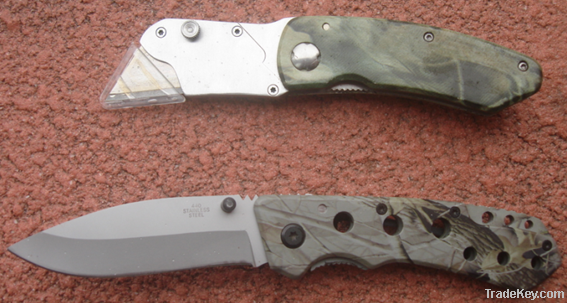 2pc Camo Folding Knife