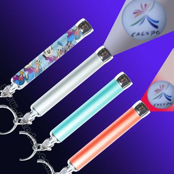 Led logo torch keychain