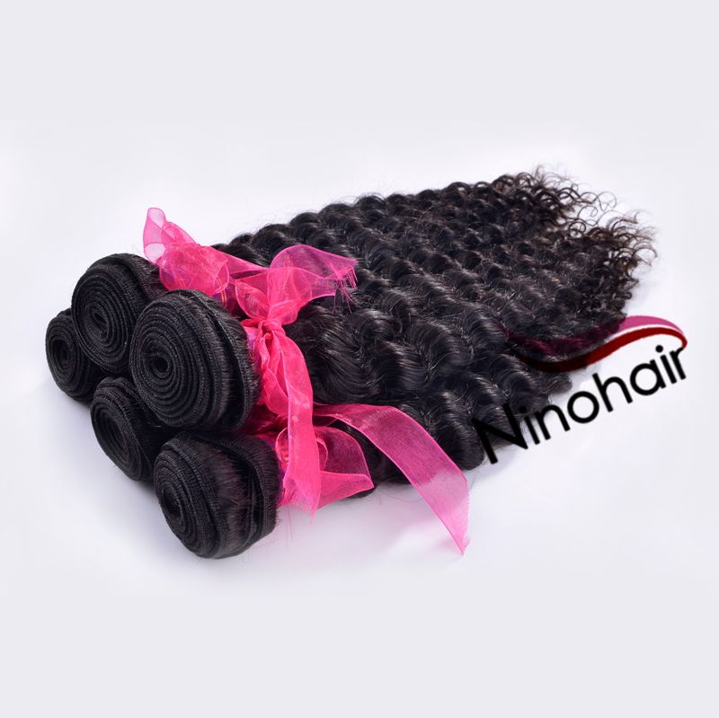 Virgin Braizlian Hair Deep Curly Wave Natural Color 100% Human Hair Virgin Unprocessed Hair Bulk 