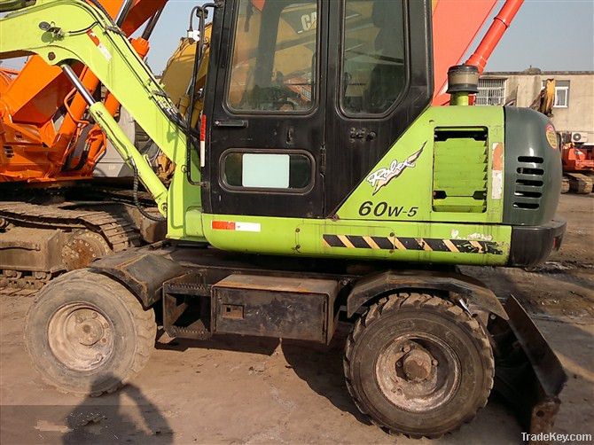 Used Wheel Excavator, Hyundai Wheel Excavator R60W-5