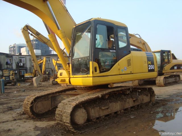 Used Komatsu Excavator, Komatsu PC200-7 Excavator, Excavators