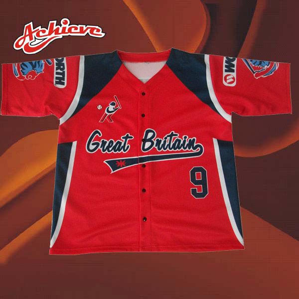 Free Design Polyester Sublimation Baseball Jersey