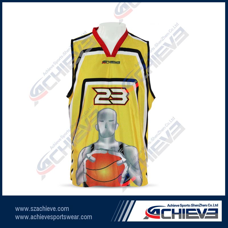 2014 Promotional customized basketball jersey