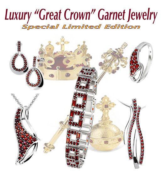 Genuine Garnet Jewelry