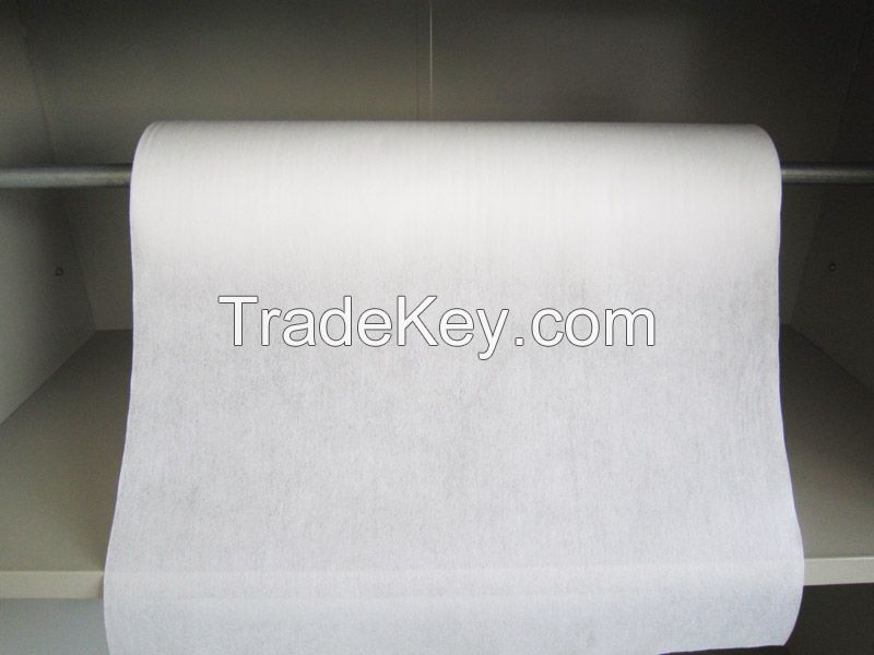 plain spunlace nonwoven cleaning cloth for wet wipe