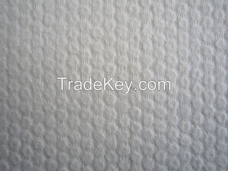 Cross Lapping Dot embossed spunlace nonwoven fabric