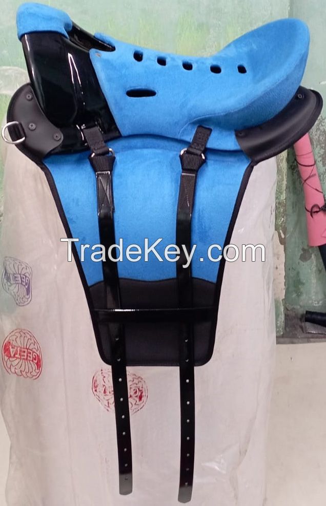 Genuine Imported Material endurance suede saddle blue with rust proof fittings