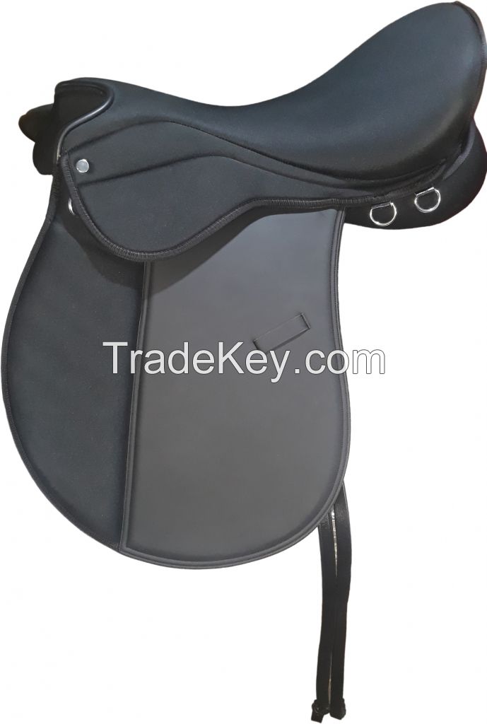 Genuine imported synthetic status horse saddle with rust proof fitting 