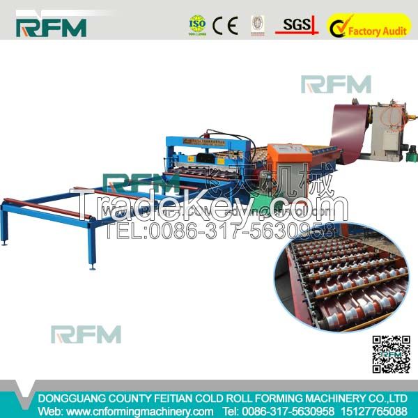 FT Passed CE and ISO Automatic Control Corrugated Color Steel Roll Forming Machine