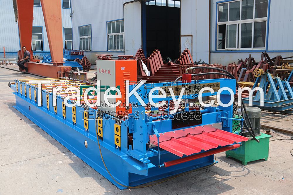 FT 840 galvanized roofing sheet Color Steel Roll Forming Machine In Hebei