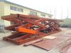 Stationary hydraulic scissor lift tables