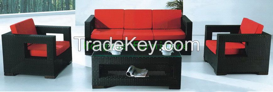 Living room wicker sofa furniture set design ideas