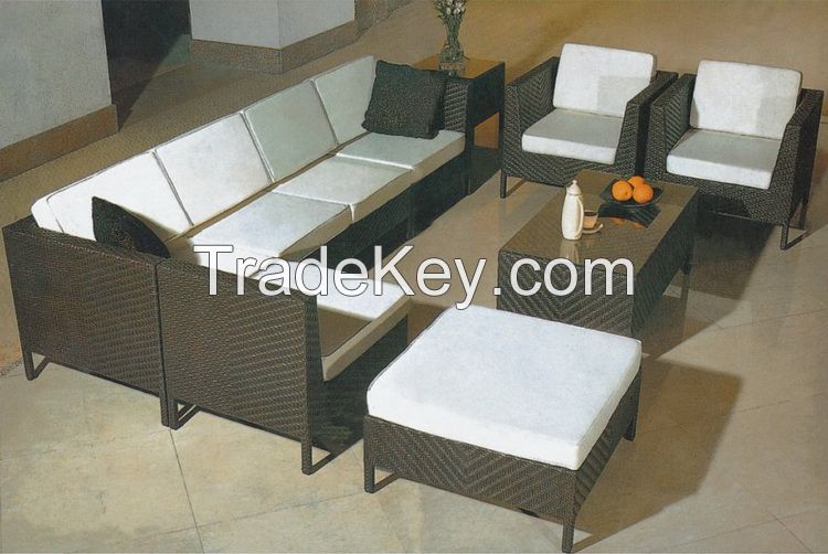 Outdoor rattan furniture garden sectional sofa set supplier