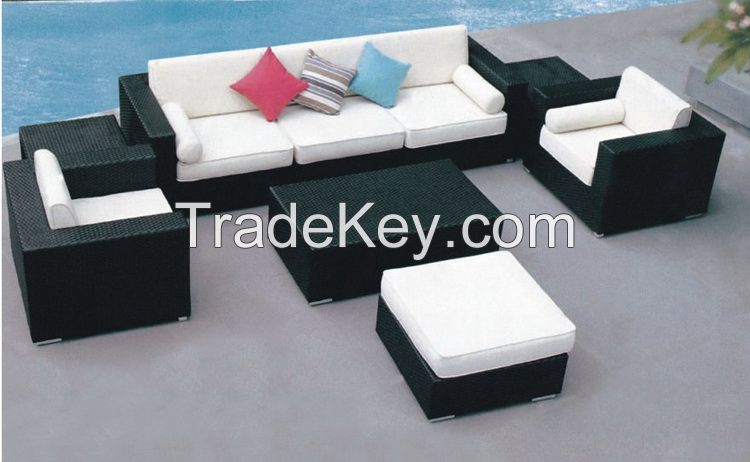 Wicker patio garden sofa set furniture supplier