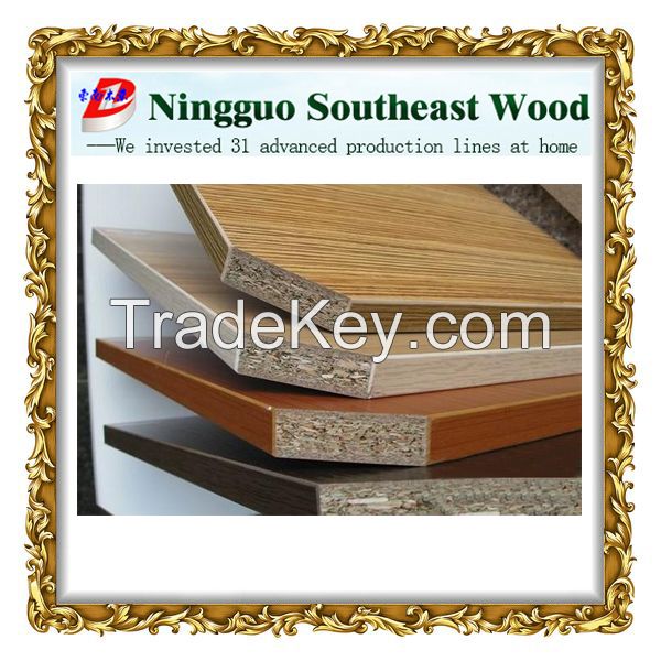 Southeast popular cheap laminated melamine sheets chipboard