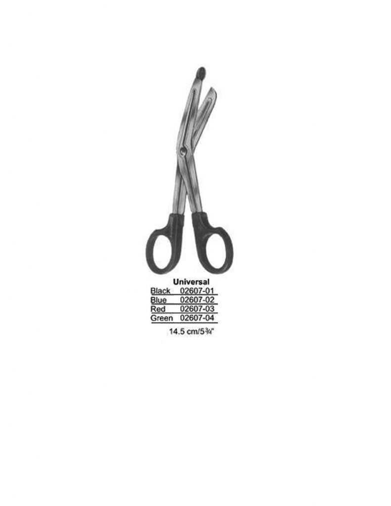 Universal Bandage Scissor 14.5cm (Black, Blue Green, Red)