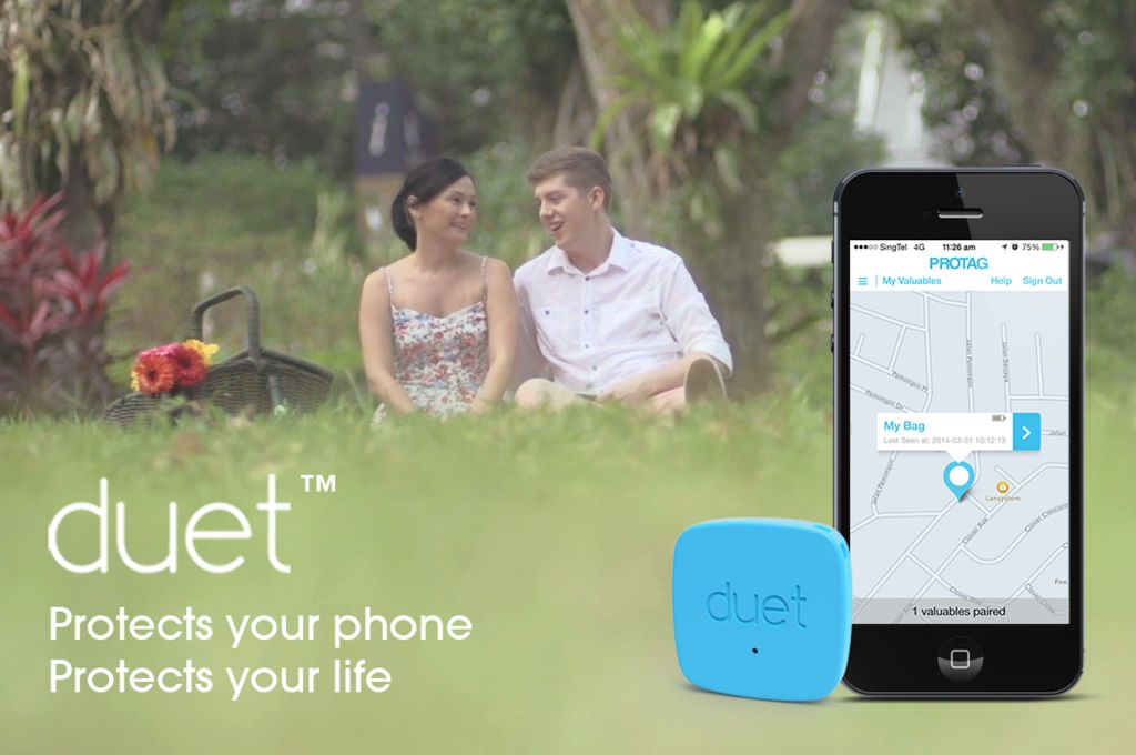 DUET: smart tag that prevents lost of phone